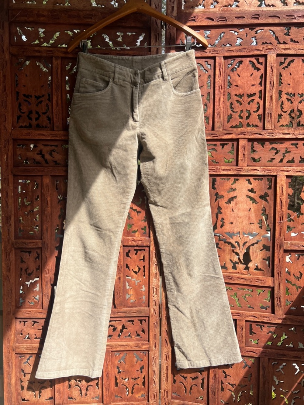 PRADA  Light Khaki Corduroy Jeans